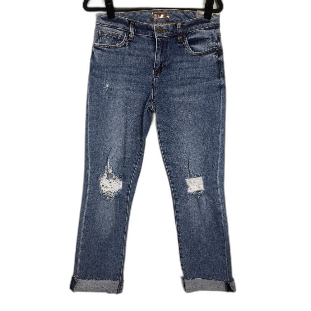 Kut From The Kloth Reese Jeans Size 4 Ankle Straight Leg Distressed NWT